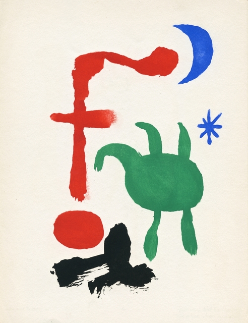 Joan Miró, ‘Femme et Oiseaux dans la Nuit’, 1947, artrepublic