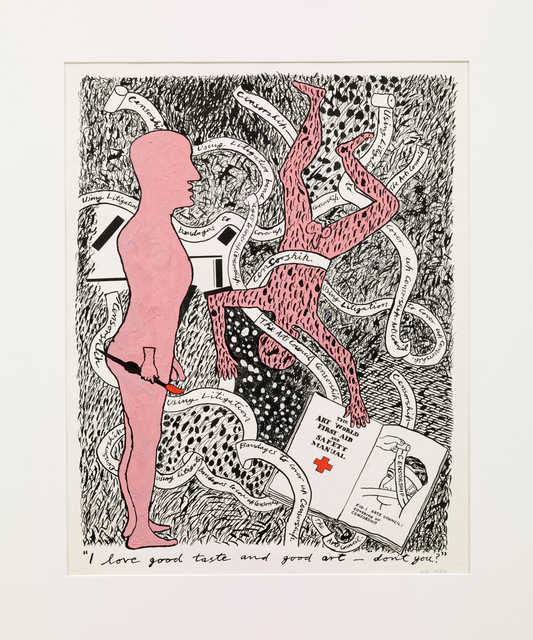 Derek Boshier, ‘I Love Good Taste and Good Art - Don't you? ’, 1979, Painting, Acrylic on paper, Gazelli Art House