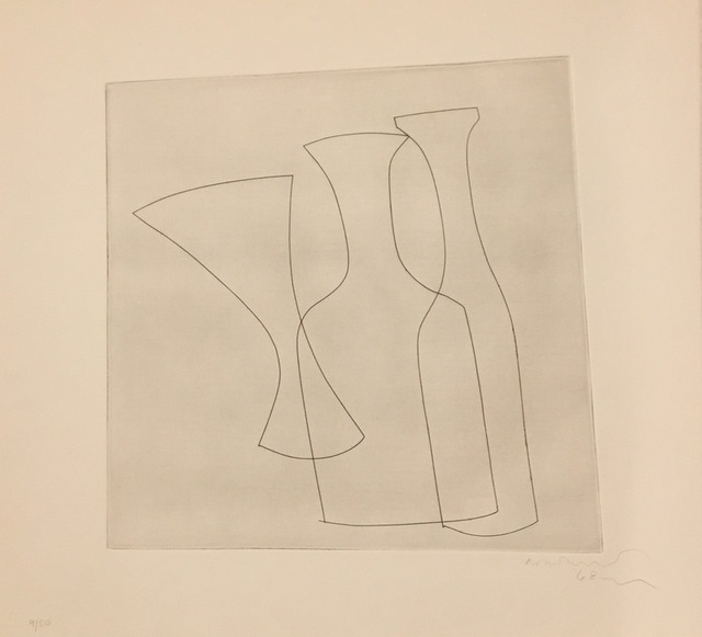 Ben Nicholson, ‘Two Bottles and a Glass ’, 1969, Galerie Céline Moine & LGFA