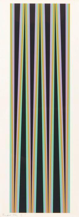 Bridget Riley - Elongated triangles 6