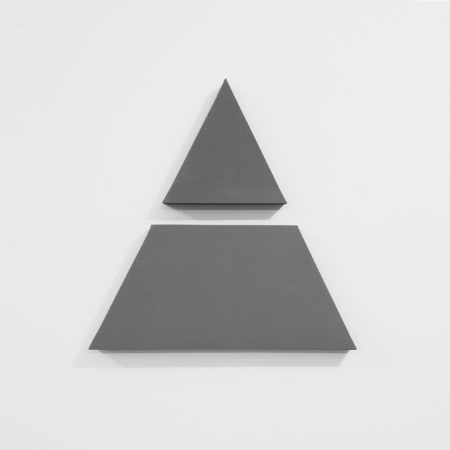 Alan Charlton, ‘Triangle in 2 Parts’, 2016, Painting, Acrylic on canvas, A arte Invernizzi