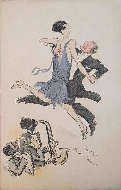 Georges Goursat, ‘Rare Vintage Art Deco "White Bottoms" Lithograph Pochoir’, 20th Century, Lions Gallery