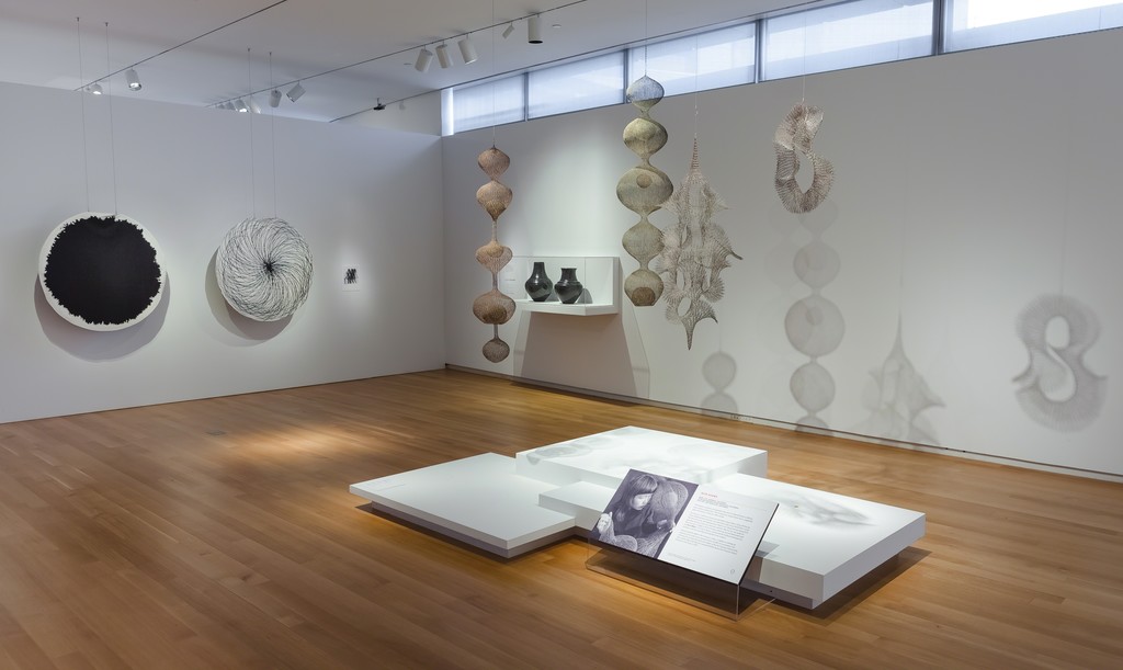 Installation view of 'Pathmakers: Women in Art, Craft and Design, Midcentury and Today,' 2015. Photo by Butcher Walsh. Courtesy of the Museum of Arts and Design. Installation view of 'Pathmakers: Women in Art, Craft and Design, Midcentury and Today,' 2015. Photo by Butcher Walsh. Courtesy of the Museum of Arts and Design.
