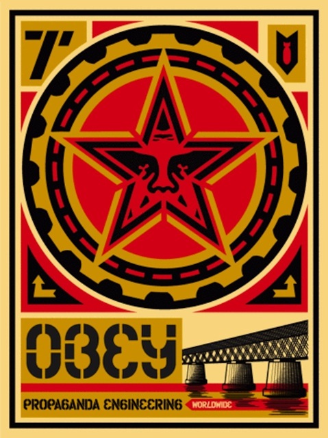 Shepard Fairey (OBEY), ‘Propaganda Engineering Large Format’, 2009, Gregg Shienbaum Fine Art