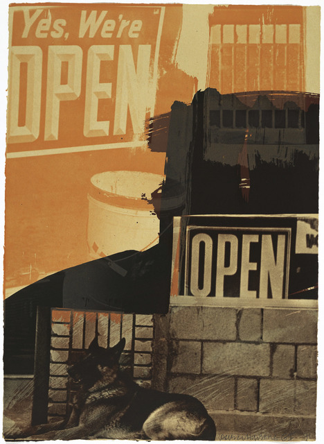 Robert Rauschenberg, ‘Murmurs’, 1992, Print, 3 color lithograph, Gemini G.E.L.