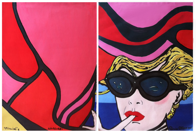 Ronnie Cutrone, ‘Fellini’s Amorcord (Diptych)’, 2012, Octavia Art Gallery