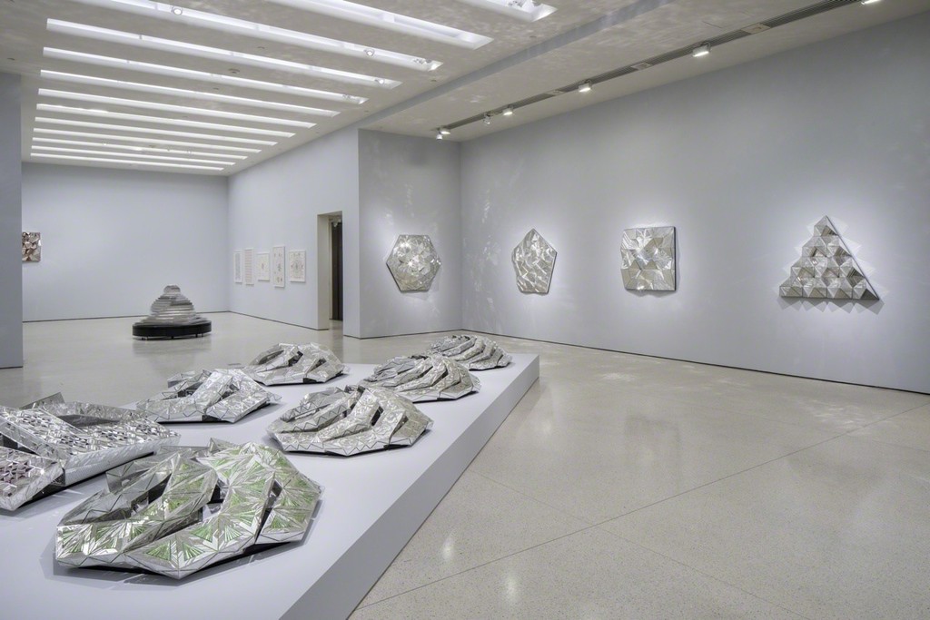 Installation view: Monir Shahroudy Farmanfarmaian: Infinite Possibility. Mirror Works and Drawings 1974–2014, Solomon R. Guggenheim Museum, New York, March 13–June 3, 2015
Photo: David Heald © Solomon R. Guggenheim Foundation Installation view: Monir Shahroudy Farmanfarmaian: Infinite Possibility. Mirror Works and Drawings 1974–2014, Solomon R. Guggenheim Museum, New York, March 13–June 3, 2015
Photo: David Heald © Solomon R. Guggenheim Foundation