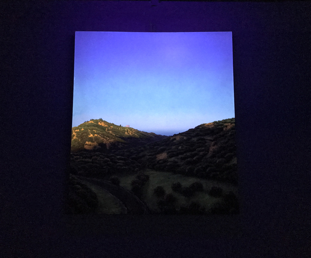 Stephen Hannock, ‘Untitled’, 1986, Painting, Phosphorescent acrylic on canvas, Robert Berman Gallery