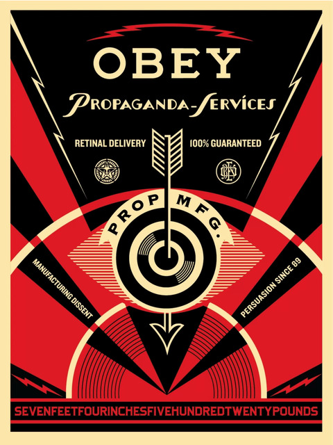 Shepard Fairey, ‘Propoganda Eye Services’, 2014, Art for ACLU Benefit Auction