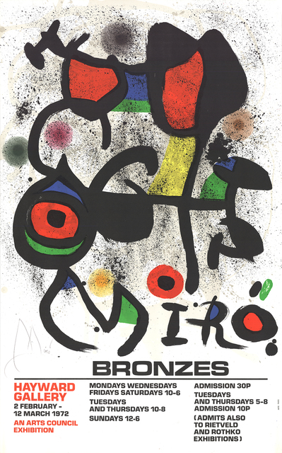 Joan Miró, ‘Bronzes’, 1972, ArtWise