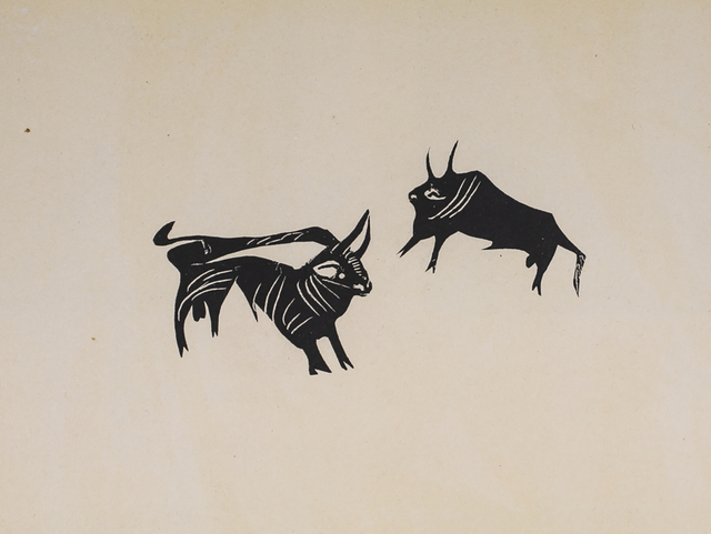 Pablo Picasso, ‘Deux Petits Taureaux (Two Little Bulls), 1949 Limited edition Lithogrph by Pablo Picasso’, 1949, White Cross