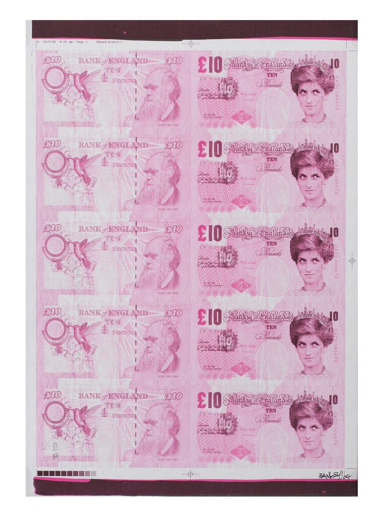 Banksy - Di-Faced Tenner (Pink)