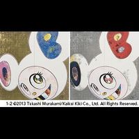 Takashi Murakami - 1. DOB in Pure White Robe（Pink & Blue）; 2. DOB in Pure White Robe（Navy & Vermilion）