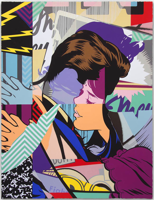 POSE, ‘COUPLE'S THERAPY 2 ’, 2017, Print, 18 Color Hand-Pulled Screen Print on Mohawk Superfine UltraWhite, 160 lb cover paper with Deckled Edges, Marcel Katz Art