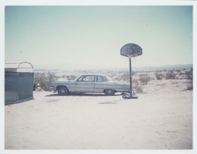Stefanie Schneider, ‘Blue Cadillac (29 Palms, CA)’, 1999, Photography, Digital C-Print based on a Polaroid, not mounted, Instantdreams