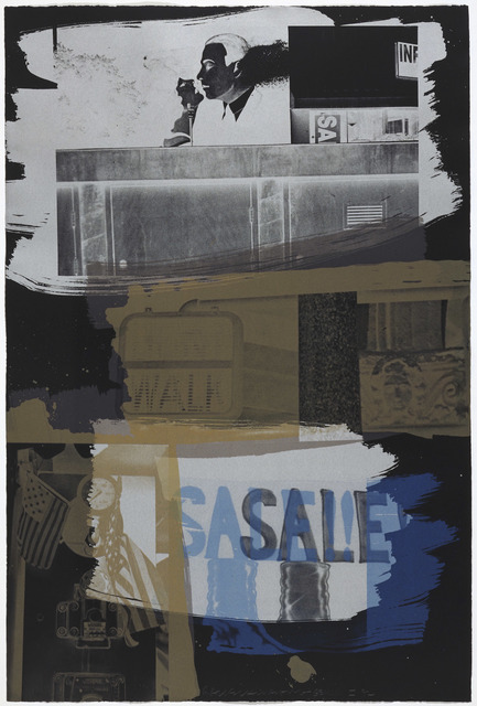 Robert Rauschenberg, ‘Fence’, 1992, Print, 4 color lithograph, Gemini G.E.L.