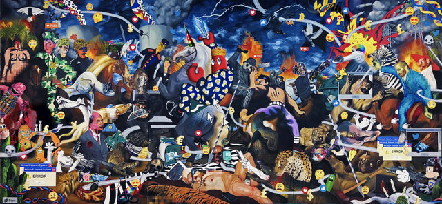 Philip Colbert, ‘Dark Hunt Triptych’, 2018, Unit London