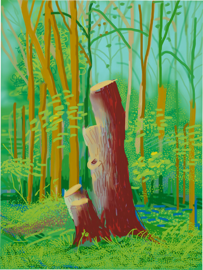 David Hockney - The Arrival of Spring in Woldgate, East Yorkshire in 2011 (twenty-eleven) - 24 April