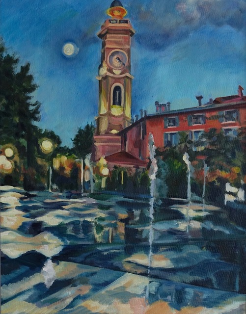 Dido Powell, ‘San Souci Church, Nice, By Dusk’, 2017, NoonPowell Fine Art