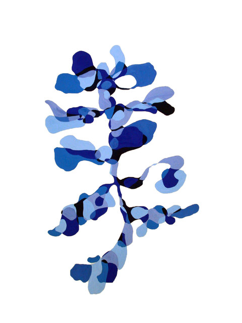 Barbara Owen, ‘Dancing Blue’, 2019, Painting, Gouache on Paper, Coastal Contemporary
