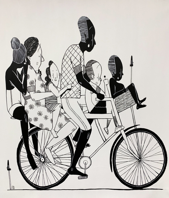 Senna, ‘Family On Wheels’, 2019, Corey Helford Gallery