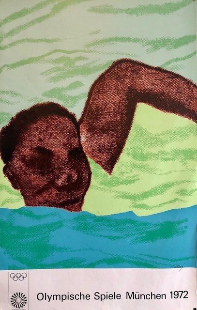 Ronald Brooks Kitaj Vintage Poster British Pop Art 1972 Munich