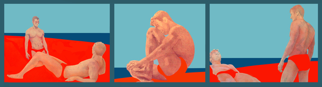 Charles Pachter, ‘Sandbar Trilogy’, 1995, Oeno Gallery