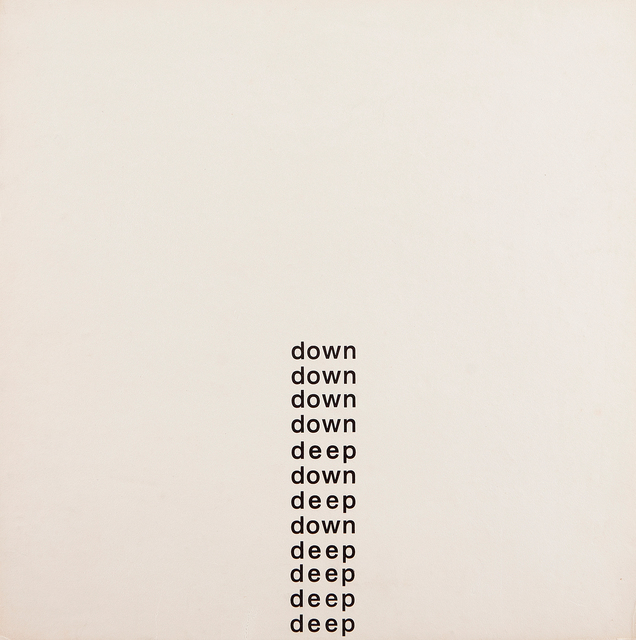 Willys de Castro, ‘Cartaz Poema (Deep Down)’, 1959, Galeria Frente