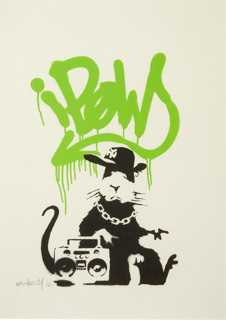 Banksy - Gangsta Rat (Green)