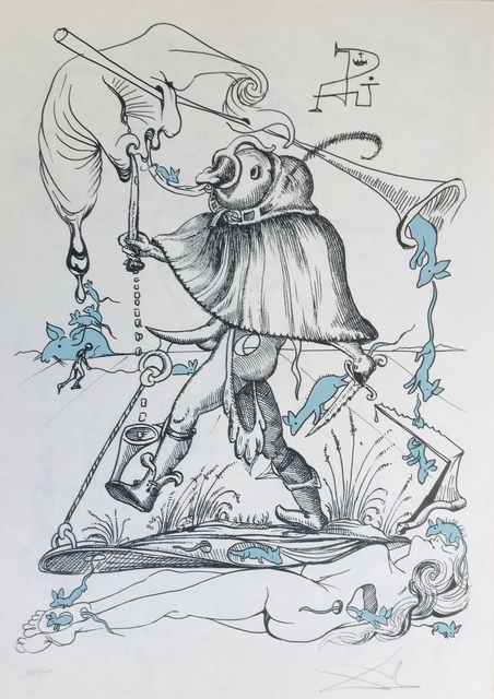 Salvador Dalí, ‘The rat's charmer’, 1973, Drawing, Collage or other Work on Paper, Lithograph, Dali Paris