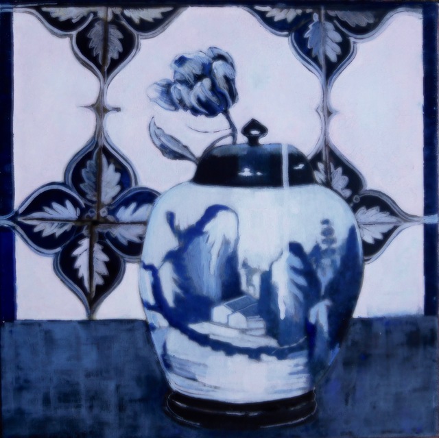 Christina Penrose, ‘Kan-Hsi porcelain/ (objects in space)’, 2016, Painting, Gouache on canvas, InLiquid