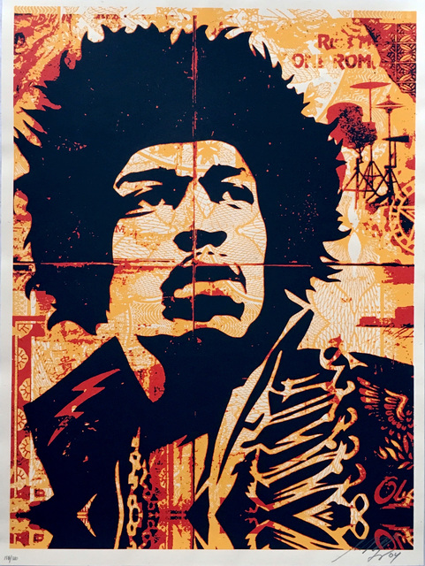 Shepard Fairey, ‘Jimi Hendrix ’, 2004, Lot 180