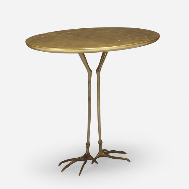 Méret Oppenheim, ‘Traccia table from the Ultramobile collection’, 1936, Design/Decorative Art, Gold leaf over wood, cast bronze, Rago/Wright