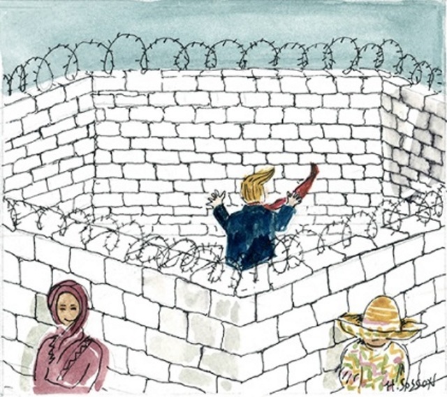 Harriett Sosson, ‘Wall’, 2017, Painting, Watercolor, Zenith Gallery