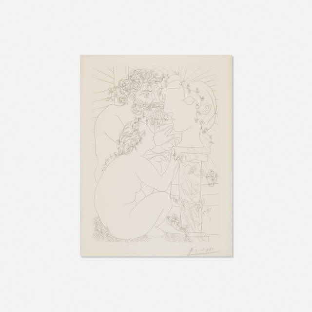 Pablo Picasso, ‘Sculpteur, Modele accroupi et Tete sculptee from La Suite Vollard’, 1933, Rago/Wright