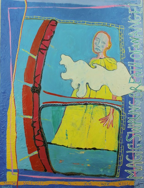 Alice Campbell, ‘Swirling Breath of an Angel’, Painting, Mixed media on board, Castlegate House Gallery