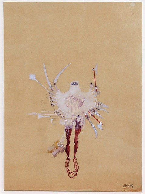 Shahzia Sikander, ‘A Kind of Slight and Pleasing Dislocation (veiled shiva)’, 1995, Hosfelt Gallery