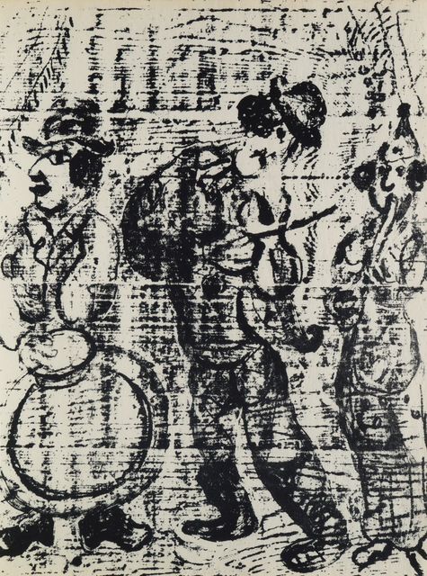 Marc Chagall, ‘Les Musiciens Vagabonds’, Roseberys