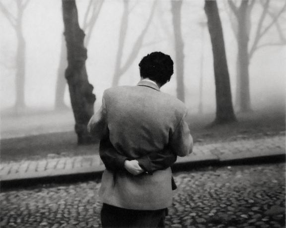 Pentti Sammallahti, ‘Helsinki, Finland (Embrace)’, 1983, Photography, Gelatin Silver Print, Peter Fetterman Gallery