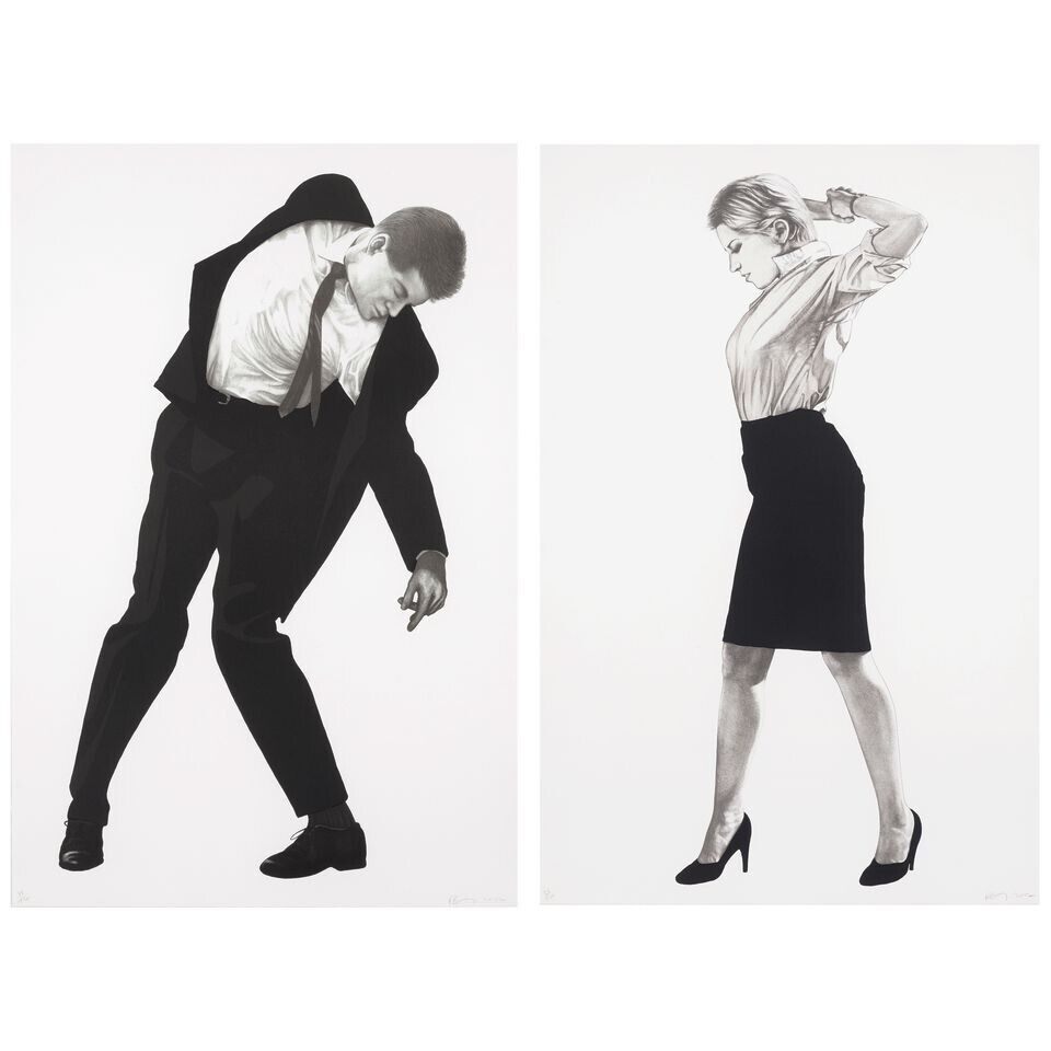 Robert Longo - Cindy; Max, from Men in Cities (2 works)