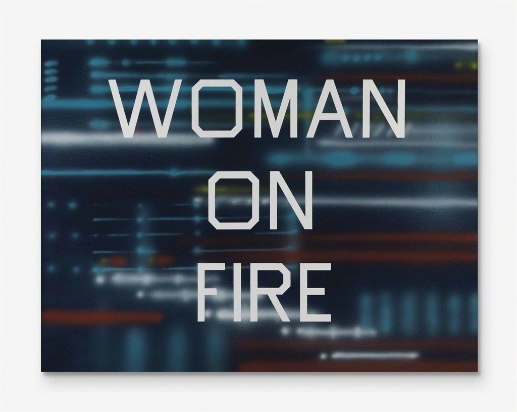 Ed Ruscha - Woman on Fire
