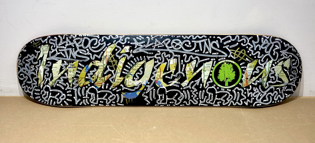 LA II (Angel Oritz), ‘Indigenous’, 2011, Painting, Spray enamel and mixed media on wooden skate deck, Woodward Gallery