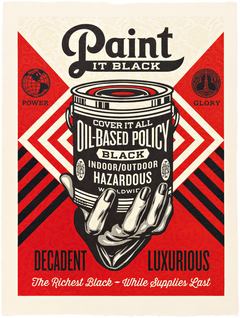 Shepard Fairey (OBEY), ‘Paint it Black (Hand)’, 2015, Pace Prints