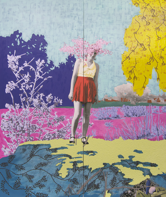 Daisy Patton, ‘Untitled (The Riverbed)’, 2018, Painting, Oil on archival print on panel, K Contemporary