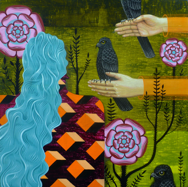 Mark S. Nelson, ‘Observer and Distractor’, 2014, Painting, Acrylic on Panel, Ro2 Art