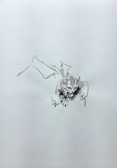 Ruth Beraha, ‘Kitten (Goodfellas)’, 2019, Drawing, Collage or other Work on Paper, Chinese Ink on Paper, Ncontemporary