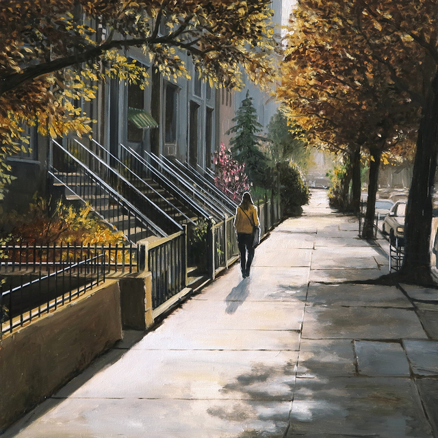 Claudio Filippini, ‘Autunno a New York’, 2021, Painting, Oil on canvas, Galleria Punto Sull'Arte