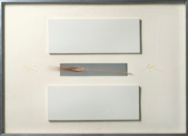 Concetto Pozzati, ‘Dal dizionario della produzione’, 1973, Mixed Media, Collage and mixed media laid on cardboard, Finarte