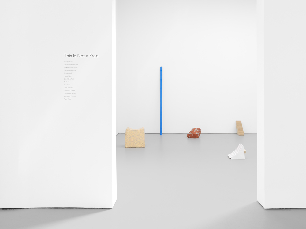 Installation view of This Is Not a Prop, David Zwirner, New York, 2018. Installation view of This Is Not a Prop, David Zwirner, New York, 2018.