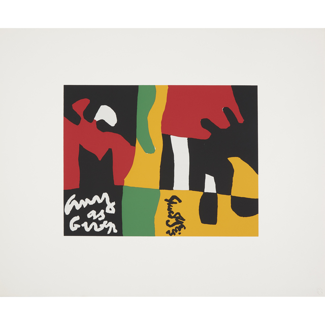 Stuart Davis, ‘Untitled from X + X (Ten Works by Ten Painters)’, 1964, Print, Color screenprint on wove paper, Freeman's